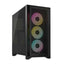 CASE CORSAIR FRAME 4000D RS MID TOWER VENTILADORES 3 DE 120MM CON VIDRIO LATERAL Y MALLA FRONTAL CC-9011312-WW NEGRO