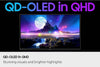 SAMSUNG 27" Odyssey QD-OLED G6 (G60SF) QHD Max 500Hz Gaming Monitor 0.03ms FreeSync Premium & G-Sync - High Tech CR