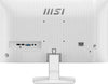 MONITOR GAMING MSI PRO MP251W E2 24.5" 1920 x 1080 1MS 120HZ HDMI DISPLAY PORT Y VGA 9S6-3PD4CM-003 BLANCO - High Tech CR