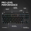 LOGITECH G PRO X TKL MECÁNICO INALÁMBRICO INGLÉS 920-012127 NEGRO - High Tech CR