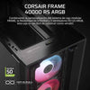 CASE CORSAIR FRAME 4000D RS MID TOWER VENTILADORES 3 DE 120MM CON VIDRIO LATERAL Y MALLA FRONTAL CC-9011312-WW NEGRO - High Tech CR