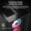CASE CORSAIR FRAME 4000D RS MID TOWER VENTILADORES 3 DE 120MM CON VIDRIO LATERAL Y MALLA FRONTAL CC-9011312-WW NEGRO