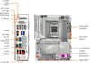 GIGABYTE X870 AORUS ELITE WIFI7 AM5 DDR5 PLATEADO - High Tech CR