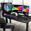 ESCRITORIO GAMING SHARKOON 160CM MDF ACERO CON SOPORTE PARA HEADSET Y GESTIÓN DE CABLEADO - High Tech CR