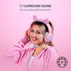 RAZER KRAKEN KITTY V2 QUARTZ ALÁMBRICO USB-A NASA RZ04-04510200-R3U1 ROSADO - High Tech CR