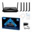 ROUTER INALAMBRICO CUDY P5_EU 1.0 5GHZ AX3000 WIFI 6 5G REL.16 CON ANTENAS DESMONTABLES NEGRO - High Tech CR