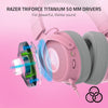 RAZER KRAKEN KITTY V2 QUARTZ ALÁMBRICO USB-A NASA RZ04-04510200-R3U1 ROSADO