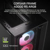 CASE CORSAIR FRAME 4000D RS MID TOWER VENTILADORES 3 DE 120MM CON VIDRIO LATERAL Y MALLA FRONTAL CC-9011312-WW NEGRO High Tech