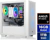 Thermaltake LCGS NE R76-H16 Gaming Desktop (AMD Ryzen 7 5700, ToughRam DDR4 3600Mhz 16GB RGB Memory, AMD Radeon RX 7600, 1TB NVMe M.2, Wifi, Windows 11)