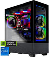Azure Gaming PC Desktop, Intel i7 14700F 2.1 GHz (5.3GHz Turbo), NVIDIA RTX 5070 12GB GDDR7, 2TB Gen4 NVMe SSD, 32GB DDR5 RAM RGB, 750W GOLD High Tech CR