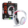 Headset Gaming Logitech G A20 X LIGHTSPEED RGB Inalámbrico Bluetooth 5.3 y USB-C Blanco 939-002252 | Audio PRO-G y Hasta 90 Horas de Batería