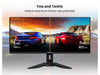 - M34WQ - 34" IPS Ultrawide Gaming Monitor - WQHD 3440X1440 - 144Hz - 1Ms MPRT - AMD Freesync Premium - Type C KVM - HDMI, DP, Type C - Height Adjustable - Black