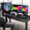 ESCRITORIO GAMING SHARKOON 160CM MDF ACERO CON SOPORTE PARA HEADSET Y GESTIÓN DE CABLEADO - High Tech CR