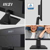MONITOR 21.5" MSI PRO MP225 1920 X 1080 100HZ 1MS VA FHD LED PLANO NEGRO 9S6-3PC6CM-001 - High Tech CR