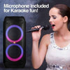 PARLANTE RGB ARGOM RAVE 80 BLUETOOTH 1 MICROFONO INALAMBRICO ARG-SP-4080BK NEGRO - High Tech CR