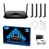 ROUTER INALAMBRICO CUDY P5_EU 1.0 5GHZ AX3000 WIFI 6 5G REL.16 CON ANTENAS DESMONTABLES NEGRO - High Tech CR