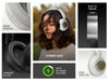 Headset HiFuture Tour MKII Inalámbrico Bluetooth 5.4 Blanco | Cancelación Activa de Ruido Híbrida, Hasta 40 Horas de Batería